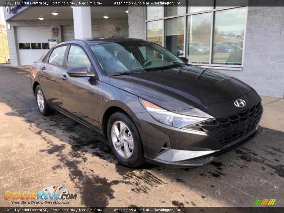 2021 Hyundai Elantra SE Portofino Gray / Medium Gray Photo #1