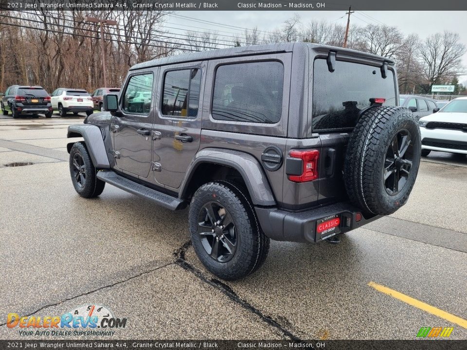 2021 Jeep Wrangler Unlimited Sahara 4x4 Granite Crystal Metallic / Black Photo #9