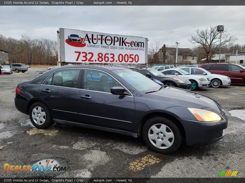 2005 Honda Accord LX Sedan Graphite Pearl / Gray Photo #2