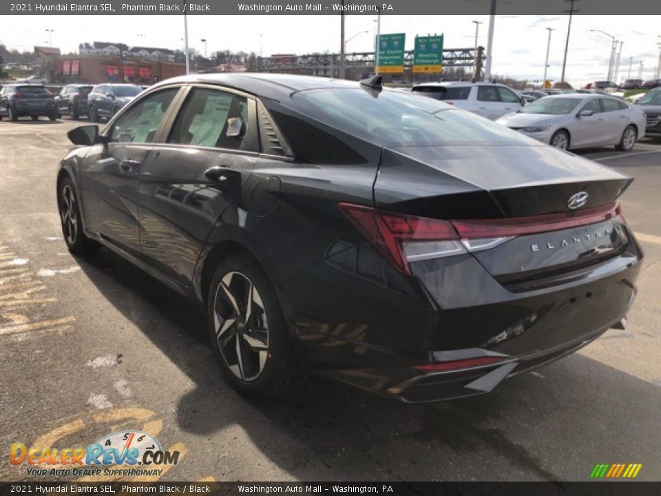 2021 Hyundai Elantra SEL Phantom Black / Black Photo #3