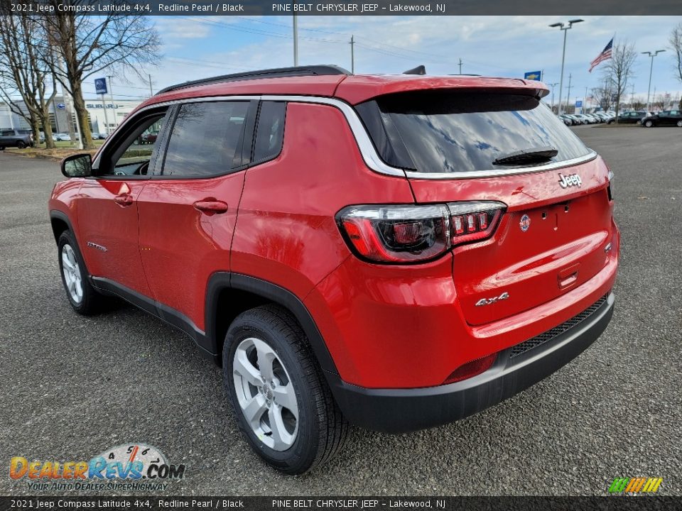 2021 Jeep Compass Latitude 4x4 Redline Pearl / Black Photo #6