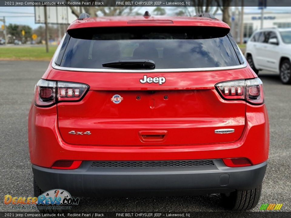 2021 Jeep Compass Latitude 4x4 Redline Pearl / Black Photo #7