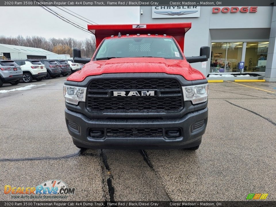 2020 Ram 3500 Tradesman Regular Cab 4x4 Dump Truck Flame Red / Black/Diesel Gray Photo #5