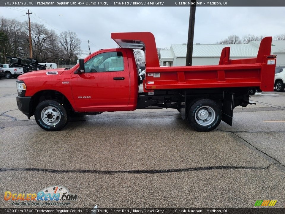 Flame Red 2020 Ram 3500 Tradesman Regular Cab 4x4 Dump Truck Photo #6