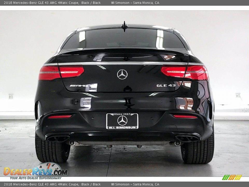 2018 Mercedes-Benz GLE 43 AMG 4Matic Coupe Black / Black Photo #3