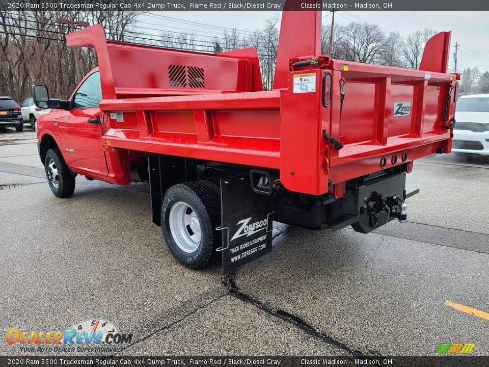 Flame Red 2020 Ram 3500 Tradesman Regular Cab 4x4 Dump Truck Photo #7