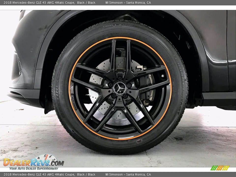 2018 Mercedes-Benz GLE 43 AMG 4Matic Coupe Black / Black Photo #8