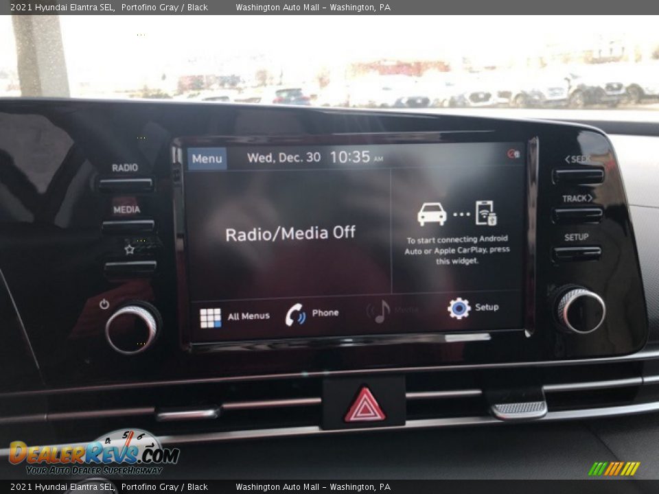2021 Hyundai Elantra SEL Portofino Gray / Black Photo #7