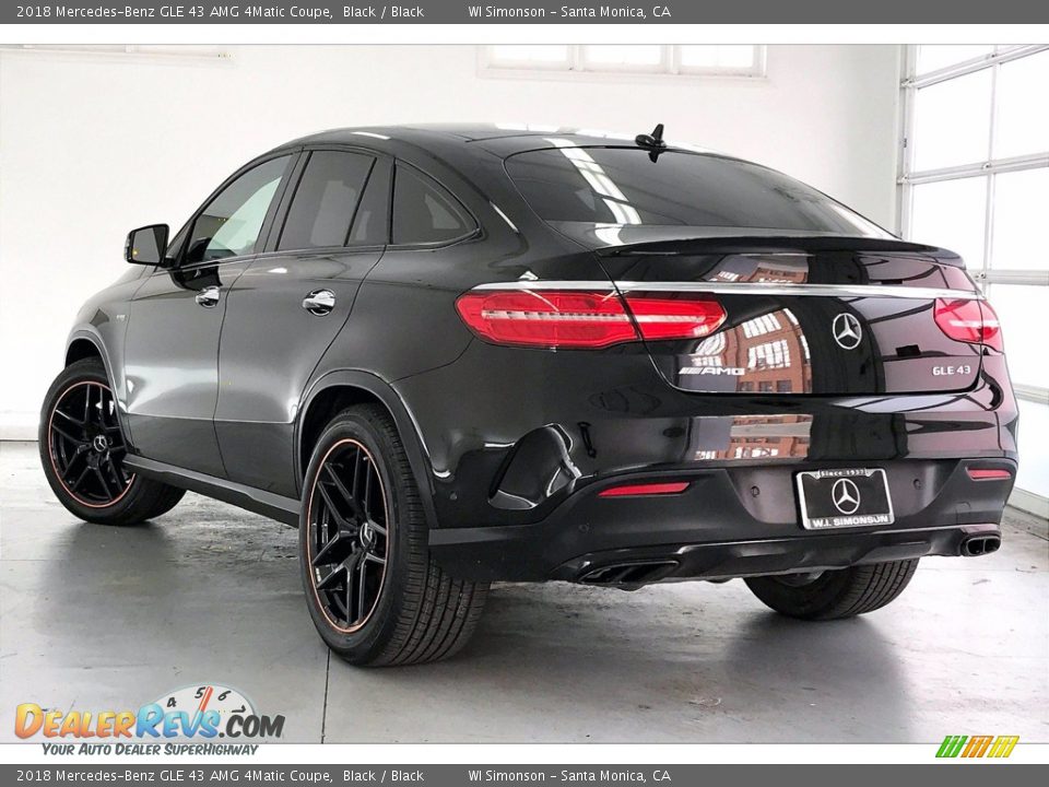 2018 Mercedes-Benz GLE 43 AMG 4Matic Coupe Black / Black Photo #10