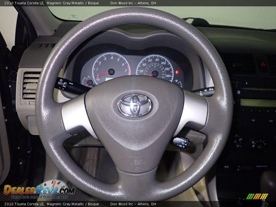 2010 Toyota Corolla LE Magnetic Gray Metallic / Bisque Photo #27