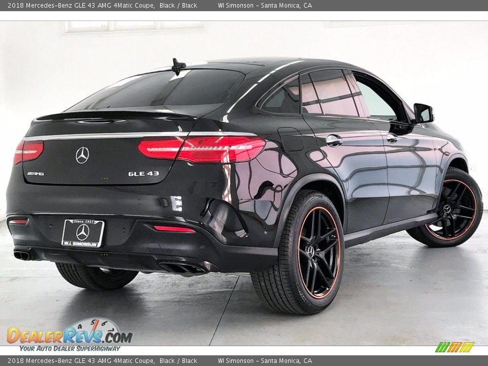 2018 Mercedes-Benz GLE 43 AMG 4Matic Coupe Black / Black Photo #13