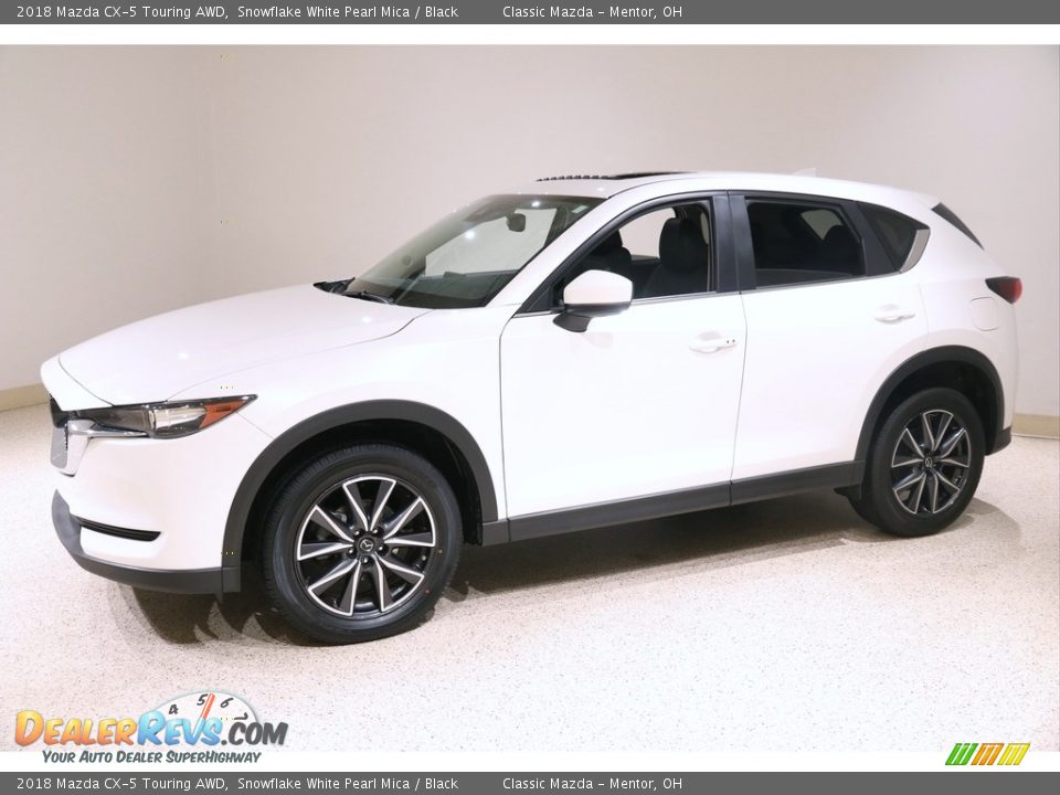 2018 Mazda CX-5 Touring AWD Snowflake White Pearl Mica / Black Photo #3