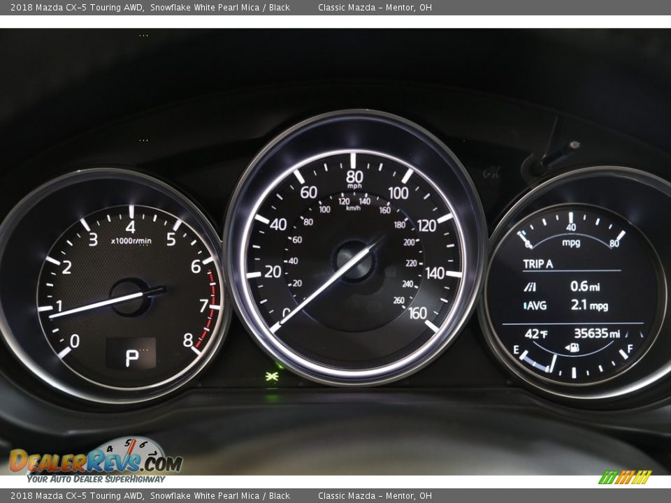 2018 Mazda CX-5 Touring AWD Snowflake White Pearl Mica / Black Photo #8
