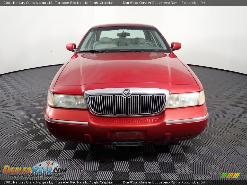 2001 Mercury Grand Marquis LS Toreador Red Metallic / Light Graphite Photo #4