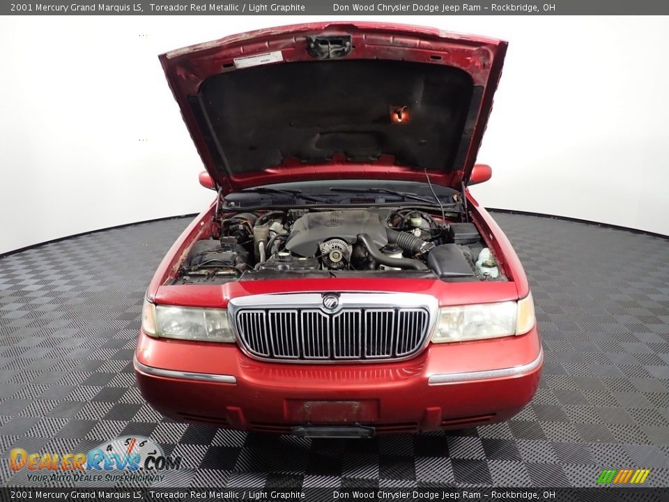 2001 Mercury Grand Marquis LS Toreador Red Metallic / Light Graphite Photo #5