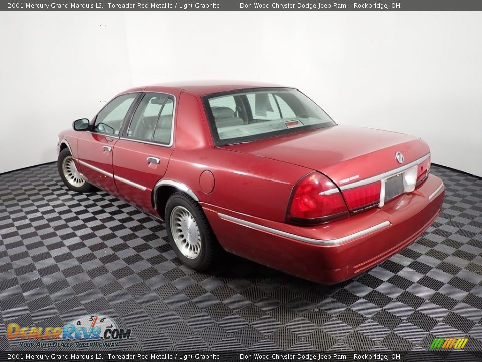 2001 Mercury Grand Marquis LS Toreador Red Metallic / Light Graphite Photo #10