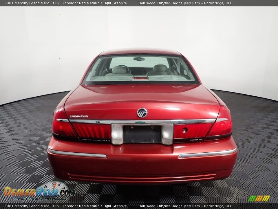 2001 Mercury Grand Marquis LS Toreador Red Metallic / Light Graphite Photo #11