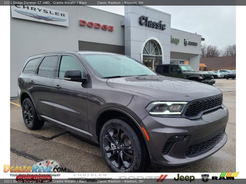 2021 Dodge Durango GT AWD Granite Metallic / Black Photo #1