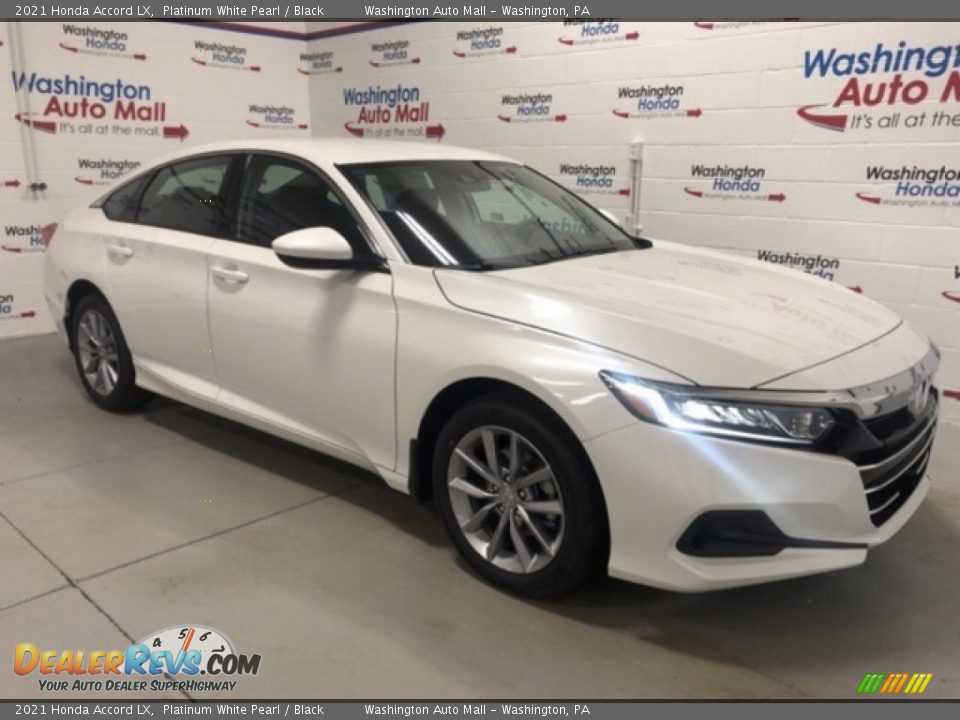 2021 Honda Accord LX Platinum White Pearl / Black Photo #2