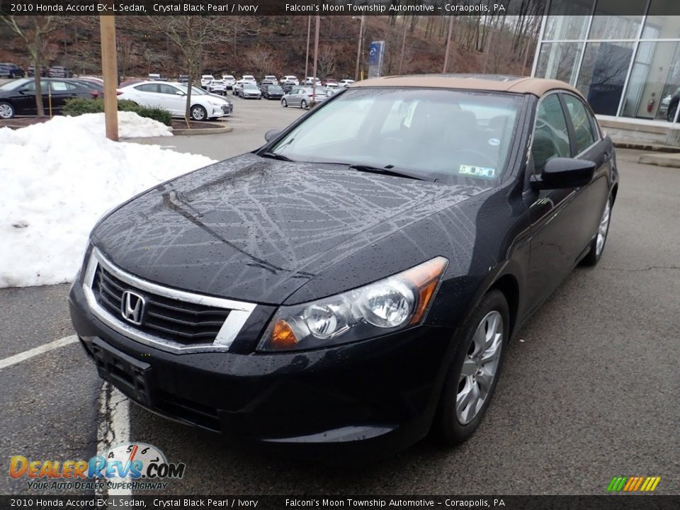 2010 Honda Accord EX-L Sedan Crystal Black Pearl / Ivory Photo #1