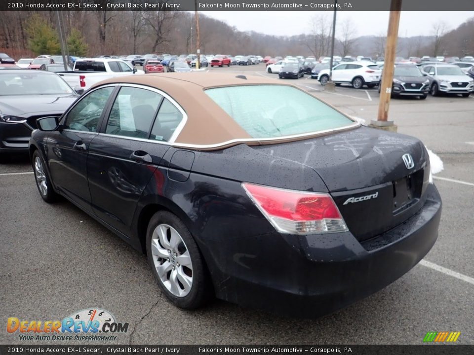 2010 Honda Accord EX-L Sedan Crystal Black Pearl / Ivory Photo #2