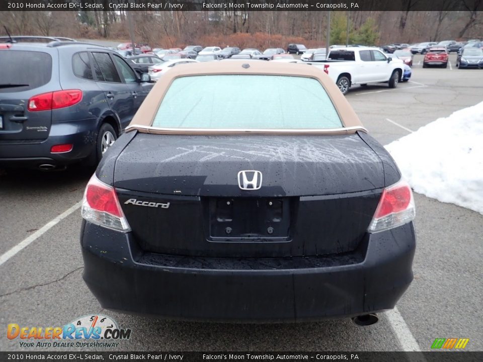 2010 Honda Accord EX-L Sedan Crystal Black Pearl / Ivory Photo #3