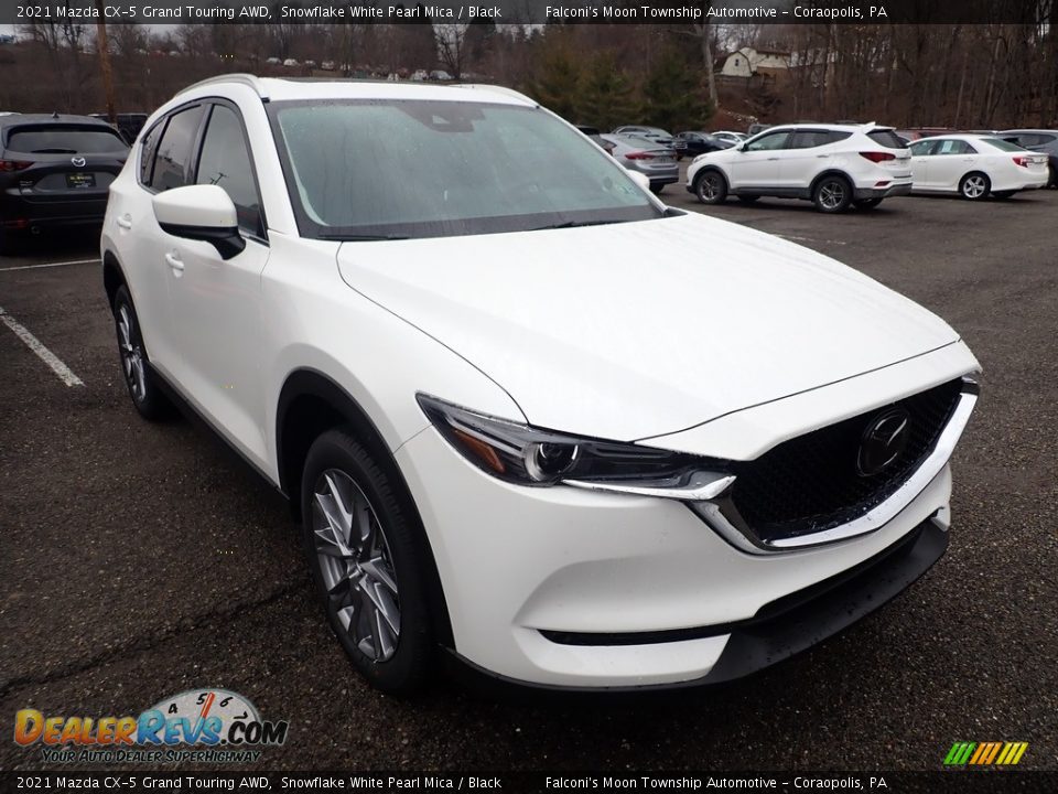 2021 Mazda CX-5 Grand Touring AWD Snowflake White Pearl Mica / Black Photo #3