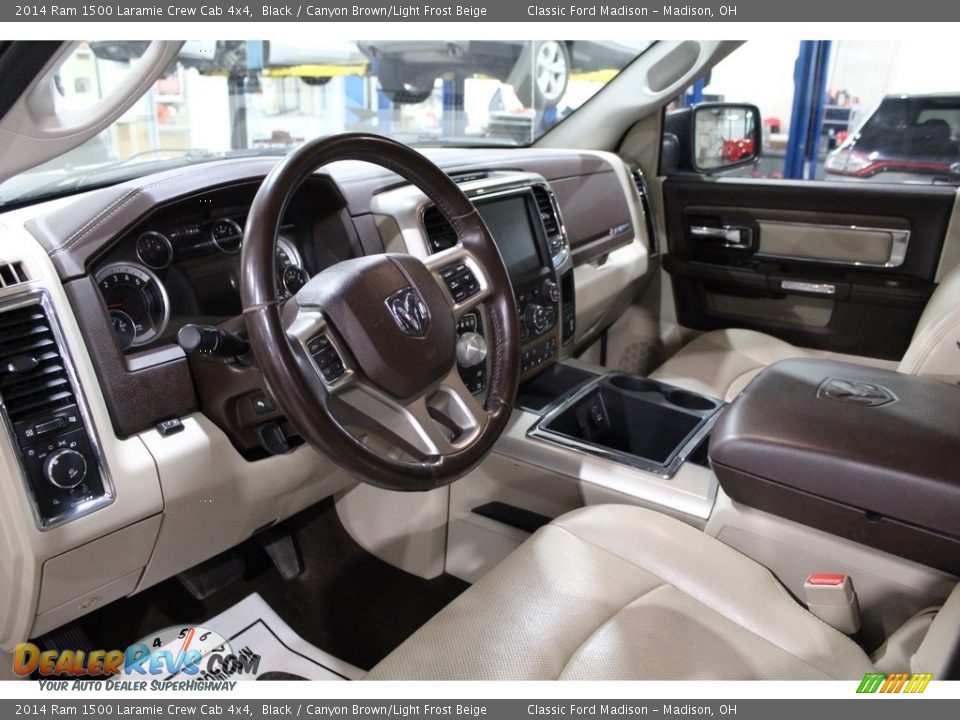 Front Seat of 2014 Ram 1500 Laramie Crew Cab 4x4 Photo #10