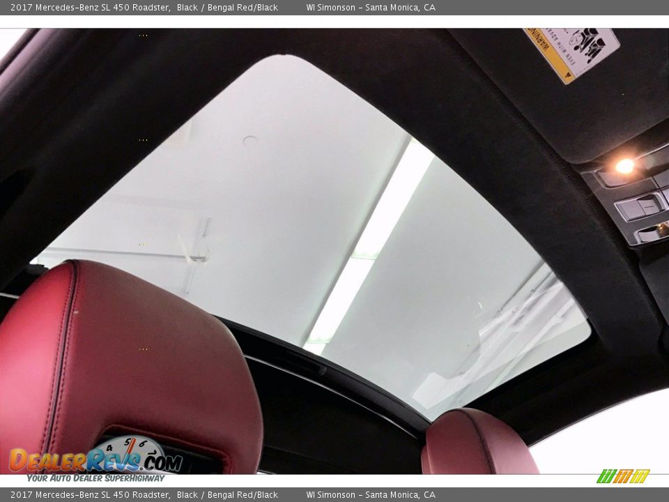 Sunroof of 2017 Mercedes-Benz SL 450 Roadster Photo #21