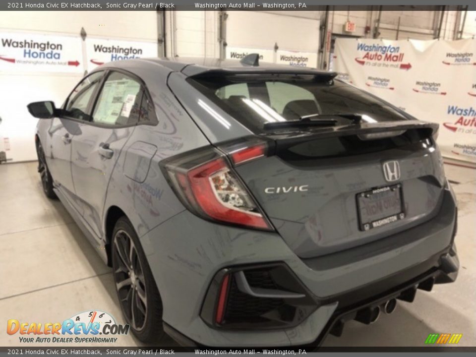 2021 Honda Civic EX Hatchback Sonic Gray Pearl / Black Photo #4