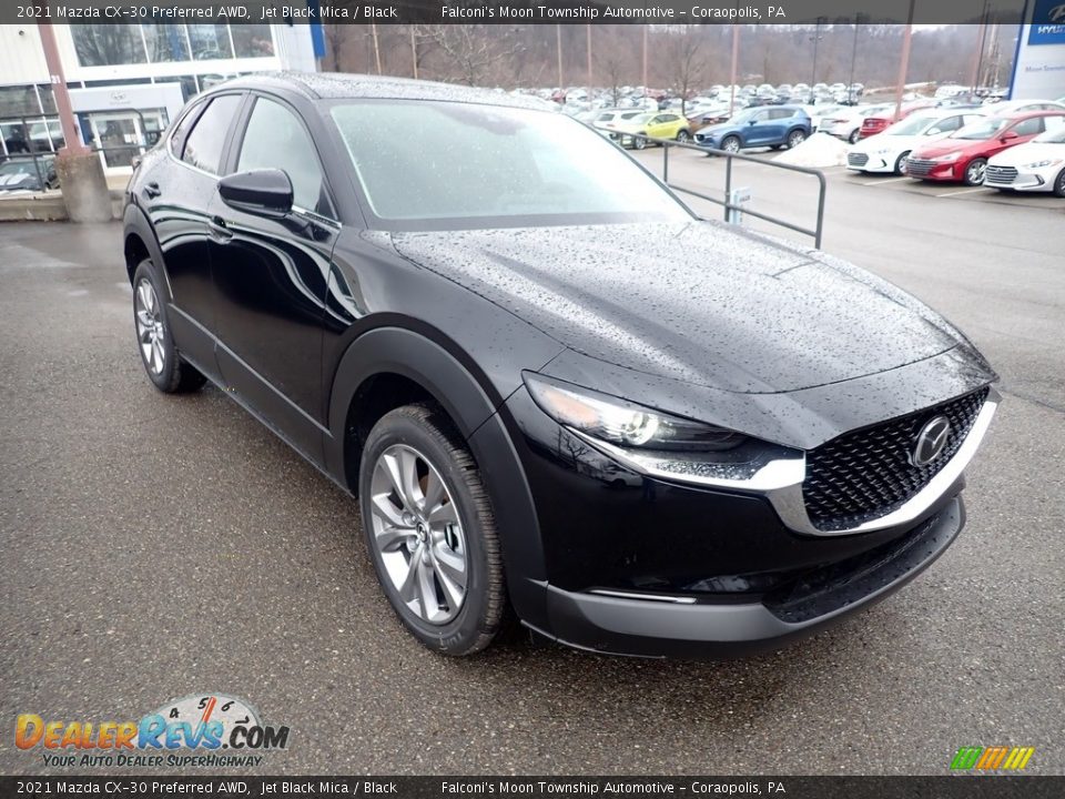 2021 Mazda CX-30 Preferred AWD Jet Black Mica / Black Photo #3