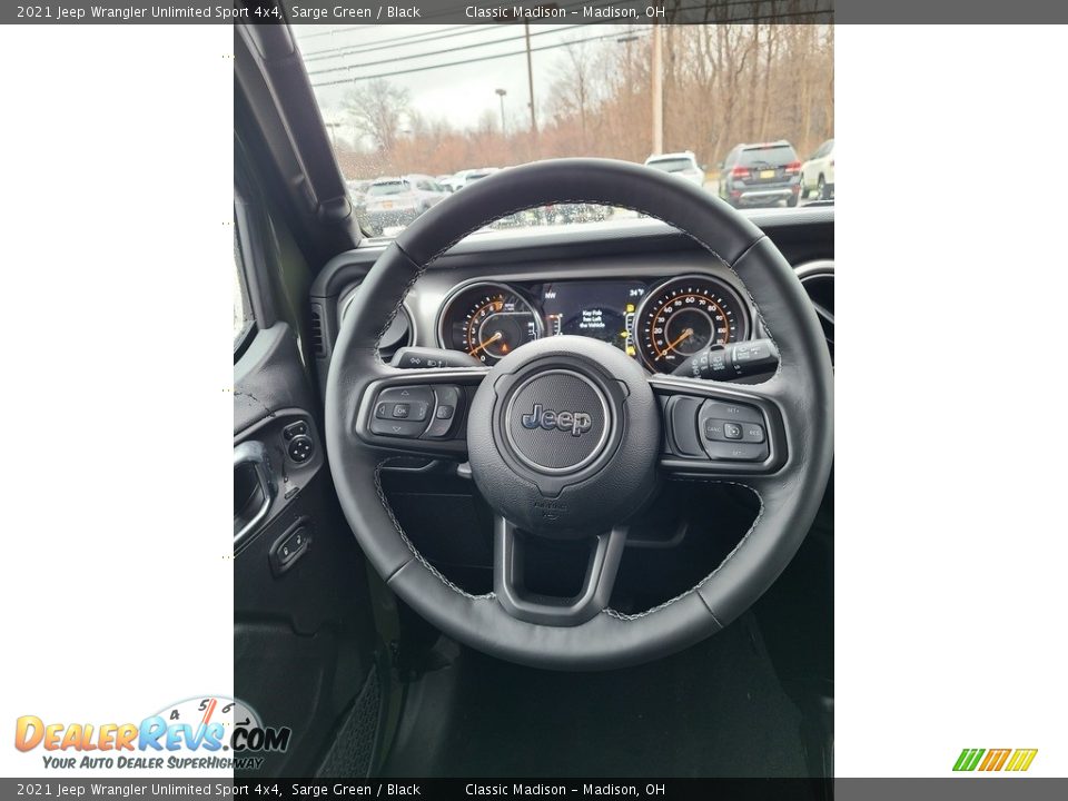 2021 Jeep Wrangler Unlimited Sport 4x4 Steering Wheel Photo #5