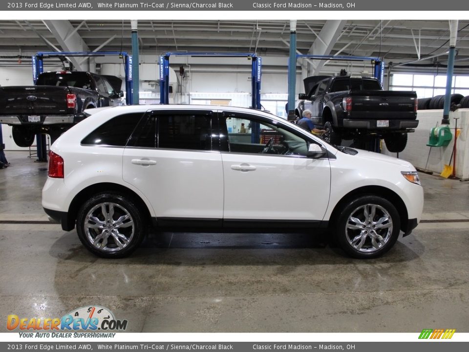 2013 Ford Edge Limited AWD White Platinum Tri-Coat / Sienna/Charcoal Black Photo #3