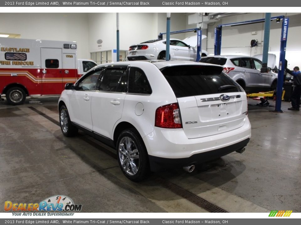 2013 Ford Edge Limited AWD White Platinum Tri-Coat / Sienna/Charcoal Black Photo #6