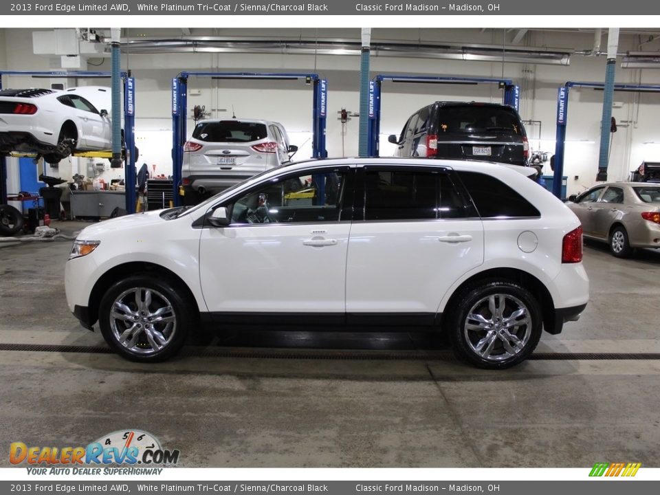 2013 Ford Edge Limited AWD White Platinum Tri-Coat / Sienna/Charcoal Black Photo #7