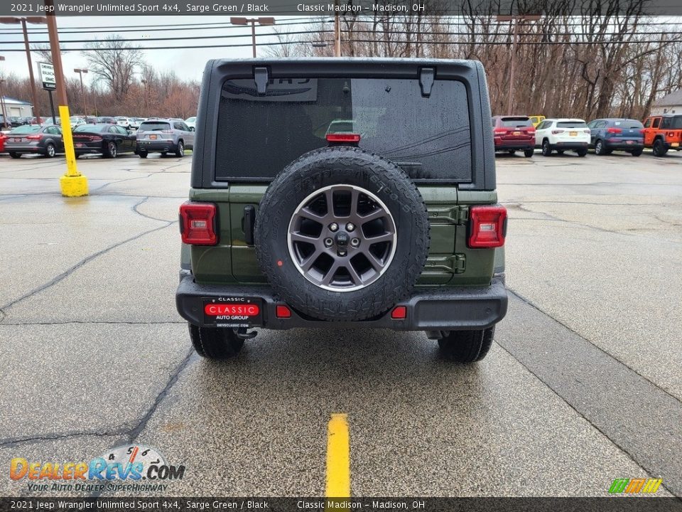 2021 Jeep Wrangler Unlimited Sport 4x4 Sarge Green / Black Photo #10