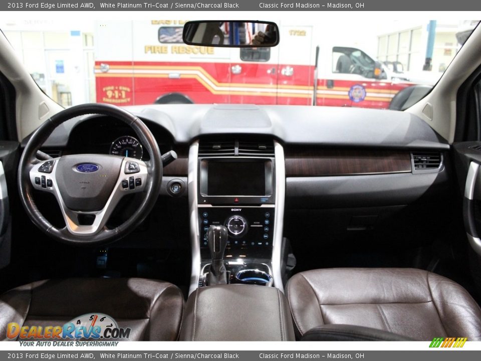 2013 Ford Edge Limited AWD White Platinum Tri-Coat / Sienna/Charcoal Black Photo #9