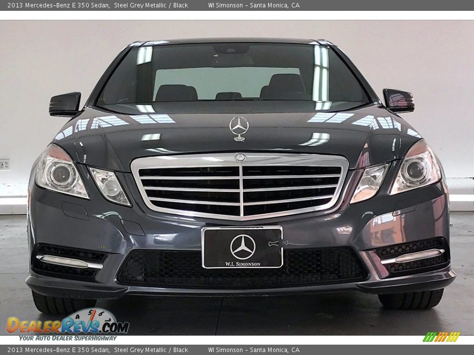 2013 Mercedes-Benz E 350 Sedan Steel Grey Metallic / Black Photo #2