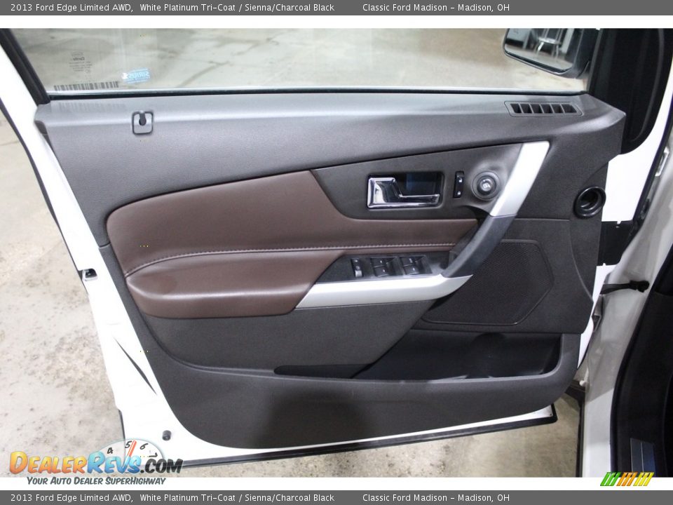 2013 Ford Edge Limited AWD White Platinum Tri-Coat / Sienna/Charcoal Black Photo #11