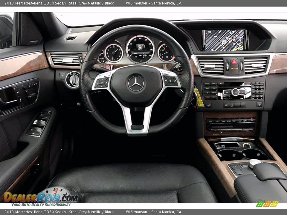 2013 Mercedes-Benz E 350 Sedan Steel Grey Metallic / Black Photo #4