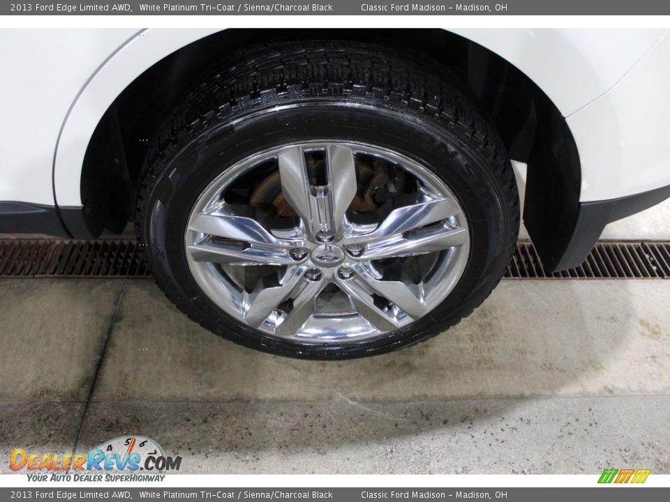 2013 Ford Edge Limited AWD White Platinum Tri-Coat / Sienna/Charcoal Black Photo #14