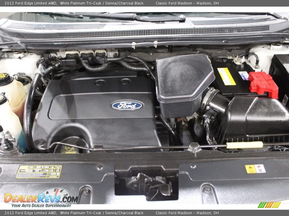 2013 Ford Edge Limited AWD White Platinum Tri-Coat / Sienna/Charcoal Black Photo #15