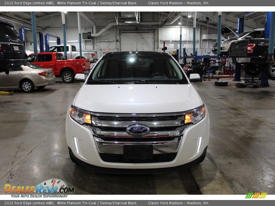 2013 Ford Edge Limited AWD White Platinum Tri-Coat / Sienna/Charcoal Black Photo #16