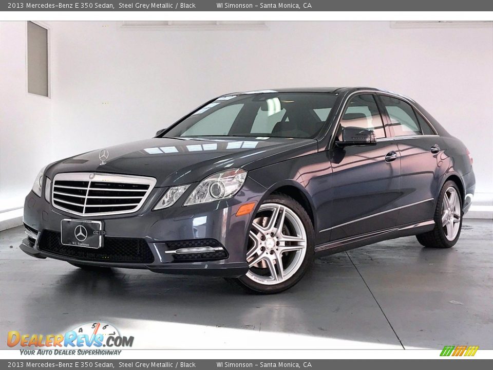 2013 Mercedes-Benz E 350 Sedan Steel Grey Metallic / Black Photo #12