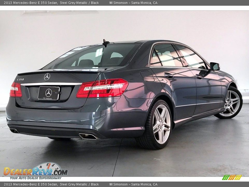 2013 Mercedes-Benz E 350 Sedan Steel Grey Metallic / Black Photo #13