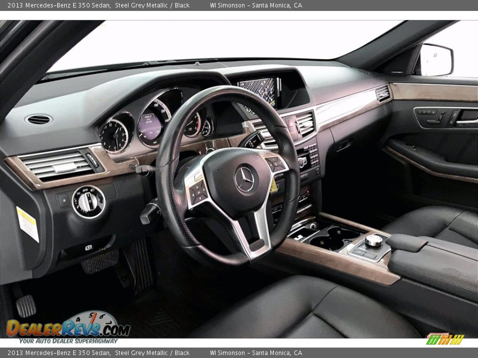 2013 Mercedes-Benz E 350 Sedan Steel Grey Metallic / Black Photo #14