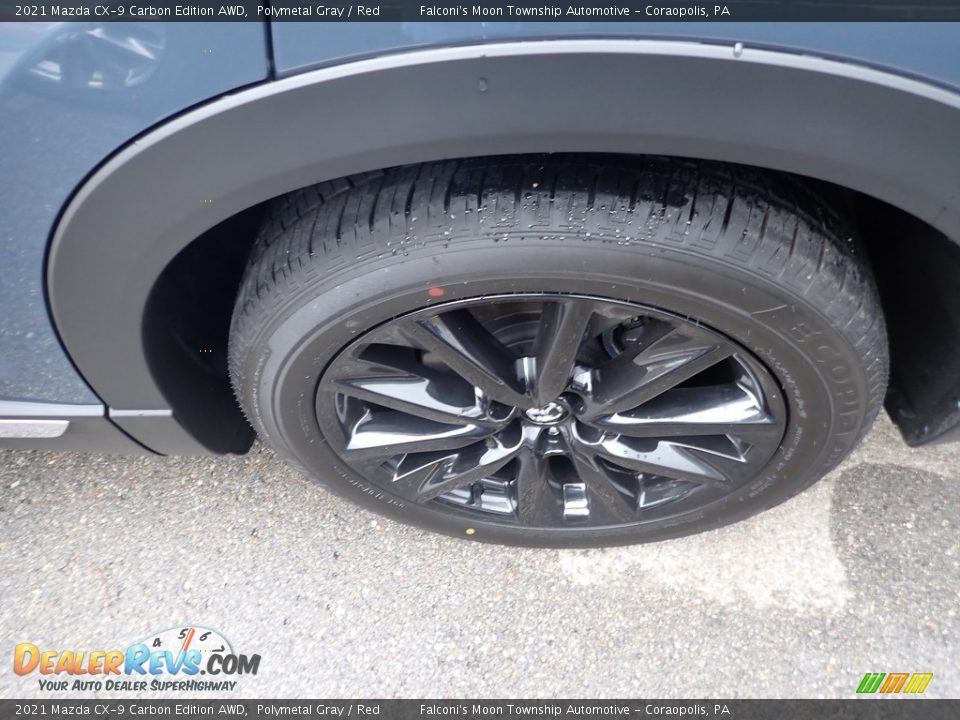 2021 Mazda CX-9 Carbon Edition AWD Polymetal Gray / Red Photo #7