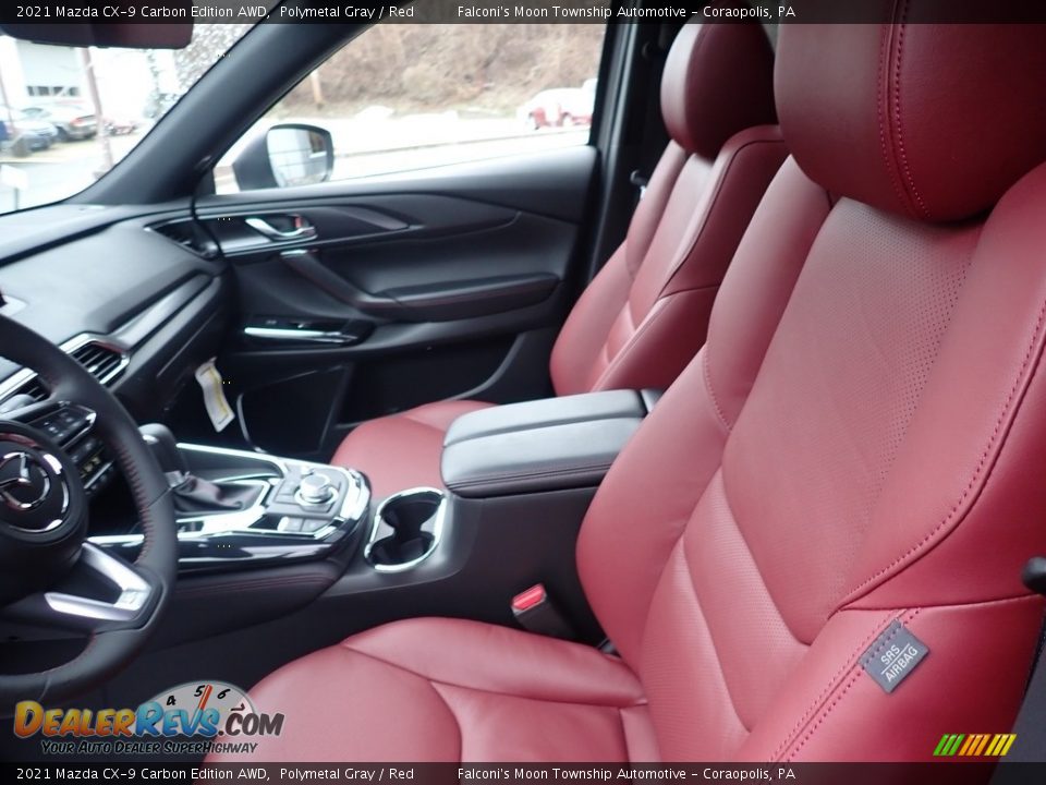 Front Seat of 2021 Mazda CX-9 Carbon Edition AWD Photo #9