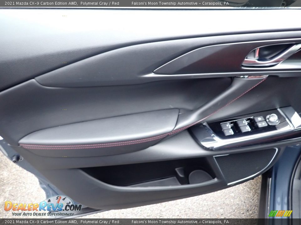 2021 Mazda CX-9 Carbon Edition AWD Polymetal Gray / Red Photo #10