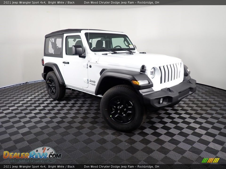 2021 Jeep Wrangler Sport 4x4 Bright White / Black Photo #3